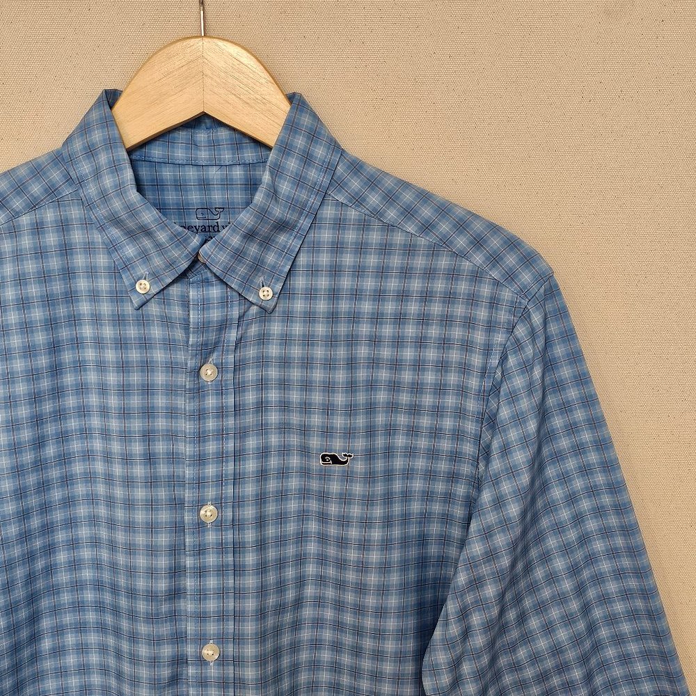 Vineyard Vines Performance Classic Fit Whale Shirt S